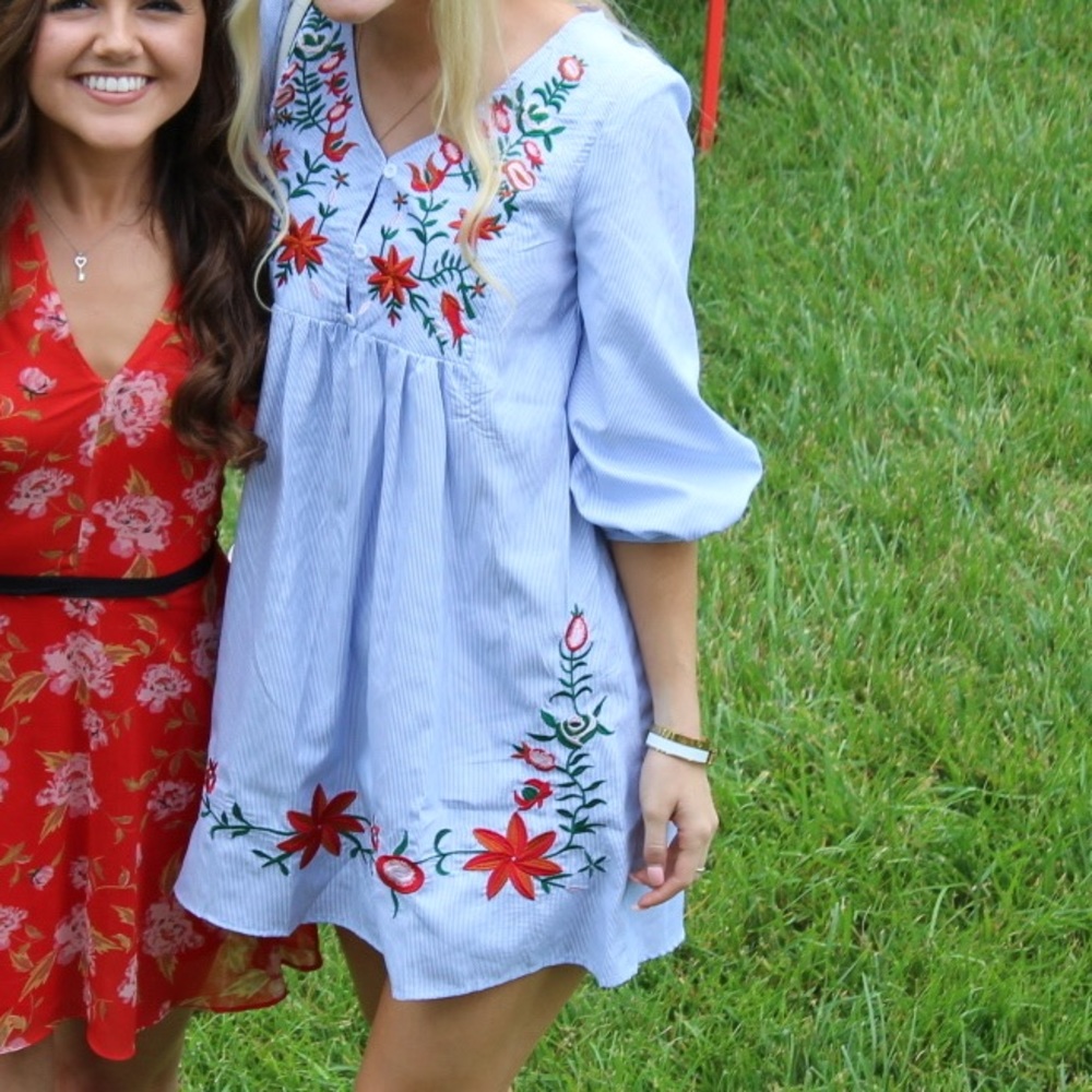 Floral Embroidered Dress